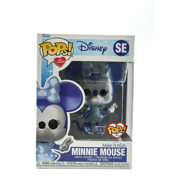Funko POP SE Disney Make A Wish Minnie Mouse Metallic Brand New In Box - Picture 1 of 5